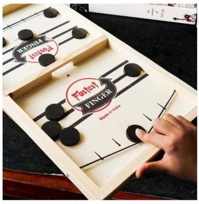 Dewinne Fastest Finger | String Hockey | Sling Puck Game | Board Game for Kids and Adults | String Hockey Game Party & Fun Board Game