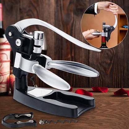 HASTHIP Corkscrew Set - Screwpull Levers with Foil Cutter Cork Suitable for Bottle Opener