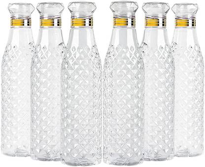 M2 ENTERPRISE Unbreakable Diamond texture Transparent Bottle 1000 ml Bottle