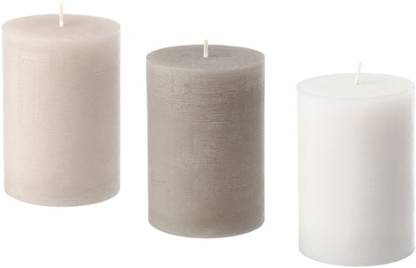 IKEA Scented block candle, Soft vanilla/beige10 cm Candle
