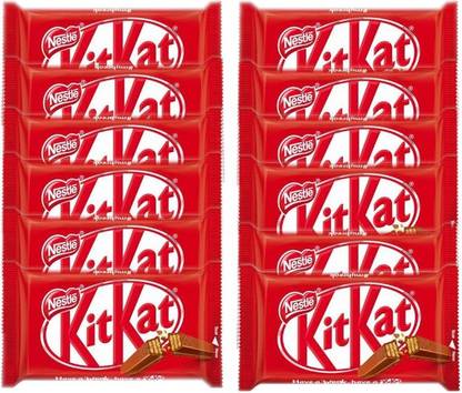 NESTLE KitKat 4 Finger Chocolate Bar (Imported UK) 12 Pack Bars