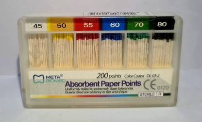 META Absorbent paper points Dental (45 to 80) 200 Points Dental Elevator