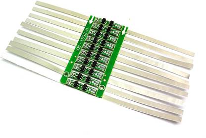 INVENTO 10PCS 1S BMS 3.7V 2A 3.7V - 4.2V 1 Cell 18650 Lithium Battery Charging Protection Board Battery Management System Module Automotive Electronic Hobby Kit