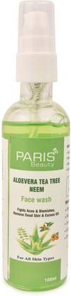 paris beauty Aloevera Tea Tree Neem  (Pack of 1 X 100ML) Face Wash