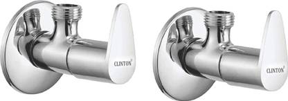 Clinton Stainless Steel Fusion Angle Valve Chrome Plated_set of-2 Angle Cock Faucet