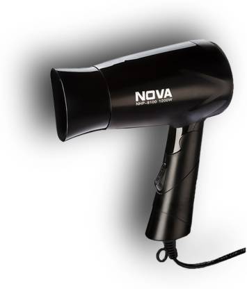 Nova Nhp 8100 Silky Shine 1200 Watts Hot And Cold Foldable Hair Dryer