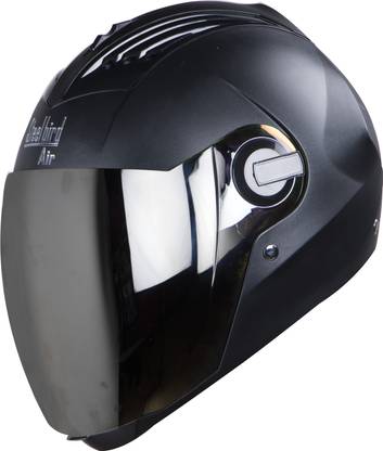 Steelbird Air SBA-2 CLASSIC FULL FACE (WITH SILVER VISOR) BLACK 600 MM SIZE L Motorsports Helmet