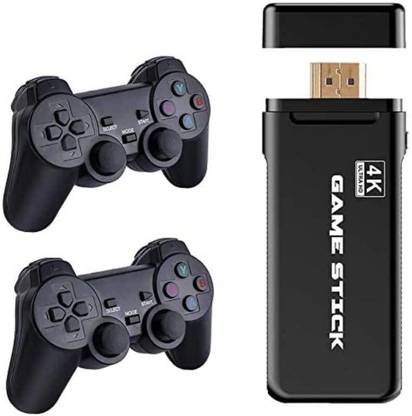EXtreme HDMI Game Stick Video Game Built-in 10000+ Classic Games 64gb Memory Card 8 Bit/16 Bit PS1 Mini Retro 2 Wireless Controller | HDMI Output | Dual Player  Joystick