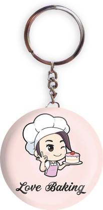 HOLA Pink Color Love Baking Bottle Opener (5.8 cm) Key Chain