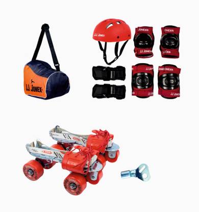 JJ Jonex Roller Skates for Kids, Adjustable Roller Skates, Tenacity Combo , 11 Above Year Skating Kit
