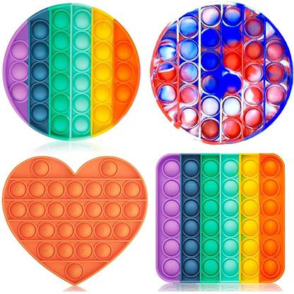 WHITE POPCORN Pop It Fidget Toy Set | Pop your Fidget Toy, Fidget Toy Pop It Rainbow, Pop It Toy (Pop It Set 4) COMBO