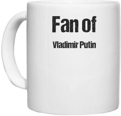 UDNAG White Ceramic Coffee / Tea 'Big Fan | Fan of Vladimir Putin' Perfect for Gifting [330ml] Ceramic Coffee Mug