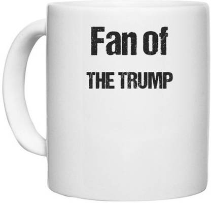 UDNAG White Ceramic Coffee / Tea 'Tha Trump | Fan of the Trump' Perfect for Gifting [330ml] Ceramic Coffee Mug
