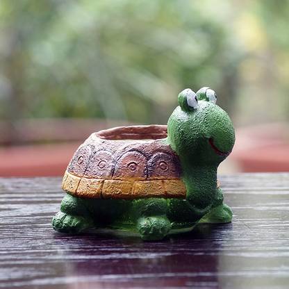 the gifts india Turtle Shape model Resin Potsfor Kektus plant Plant Container Set