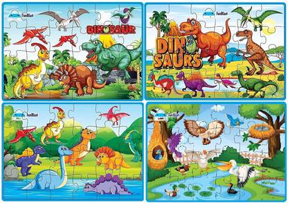 FunBlast Dinosaur and Bird Jigsaw Puzzle for Kids Jigsaw Puzzle for Kids of Age 3-5 Years – 96 Pcs