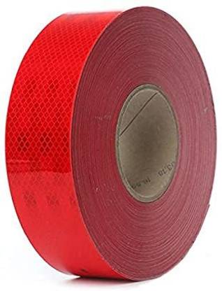 HM EVOTEK High Intensity Prismatic Grade Reflective Tape 2 Inches x 5 Meters Color Red 50 mm x 5 m RED Reflective Tape