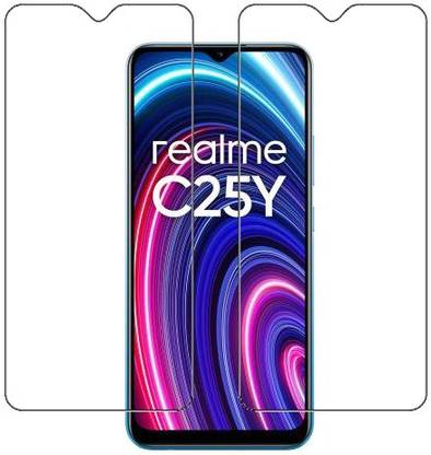 ECMERED Tempered Glass Guard for realme C25Y, Realme C25Y
