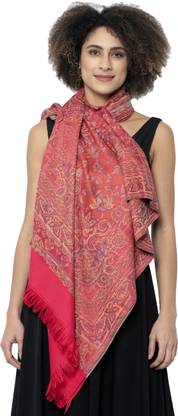 WEAVERS VILLA Polyester Wool Blend Woven, Paisley Women Shawl