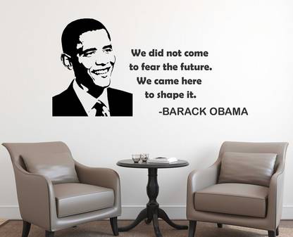 CEZZC 90 cm Barack Obama | Wall Stickers | PVC Vinyl | Non-Reusable Sticker | Self Adhesive Sticker