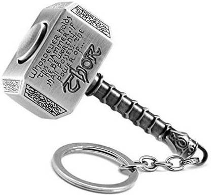 Explorer ™ Marvel Thor Hammer Mjolnir USB Lighter | Windproof, Flameless | Package Include : 1 Flameless Lighter and 1 Micro USB Charging Cable, You Don't Have To Use Your Fingers To Press The Button 100 Times Ignition Start After Full Charged Battery Cigarette Lighter, USB Cable