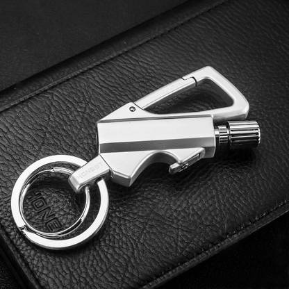 Explorer ™ 3 in 1 Keychain Lighter | Waterproof Cigarette Flint + Keyring + Bottle Opener Fire Starter Match Sticks Used for Outdoor Camping Survival Tool Cigarette Lighter