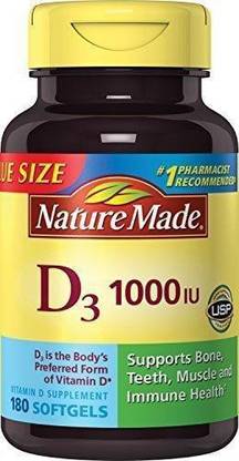 Nature Made Vitamin D3 -- 1000 IU
