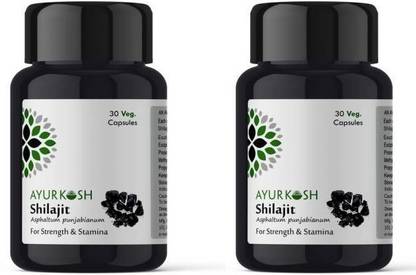Ayurkosh Pure Ayurvedic Shilajit capsule for stamina & strength