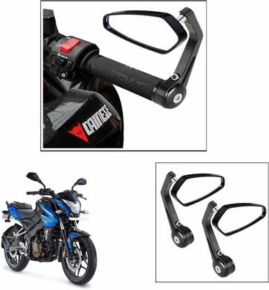 AHLMOTOR Stylish Bar End Mirror Pentagon Style for Bullet Classic Electa Bike Mirror Adapter