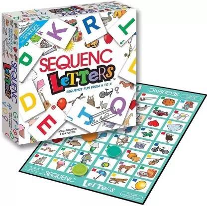 Kandle Make a Letters - Sequence Fun from A to Z - Letter Sequence Board Game for 4to7 Years Kids . Board Game Party & Fun Board Game