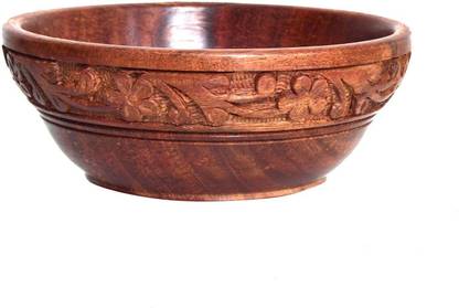 Voody Wooden Serving Bowl Wooden Carving Bowl