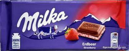 milka Strawberry ( Erdbeer ) Chocolates Bars