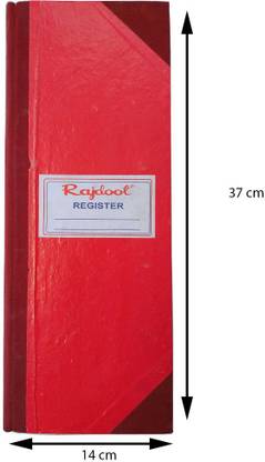 Accounts register book Register Book 37X14 CM (279 pages) 1-Part Hard Bound