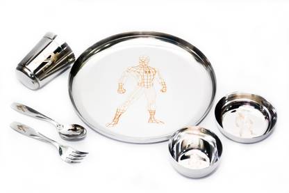 Kneaders Pack of 6 Stainless Steel 9" Round Dinner Set (SPDMAN) Dinner Set