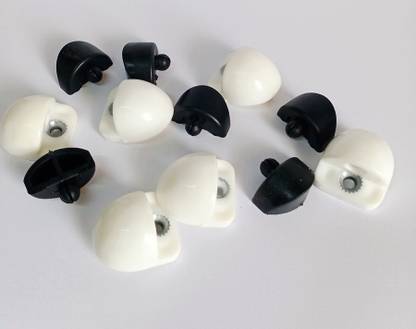 NR TRADERS 2 inch UPVC Bump Stopper (6 Set) Door Mounted Door Stopper