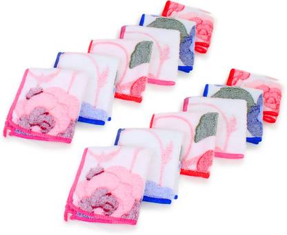 sasmas GABAR WHITE FLOWER ["Multicolor"] Handkerchief