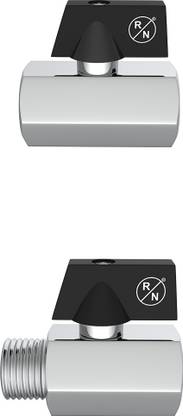 RN FORGED BRASS MINI BALL VALVE, FF&MF, ART NO_2200FF&2200MF_8MM(1/4") COMBO PACK OF 2 Ball Valves