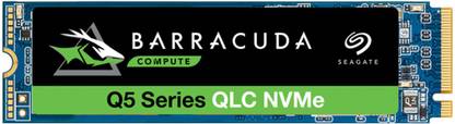 Seagate Barracuda Q5 with M.2 NVMe PCIe Gen3 ×4, 3D QLC for Desktop or Laptop, 1-Year Rescue Services 500 GB Laptop Internal Solid State Drive (SSD) (ZP500CV3A001)