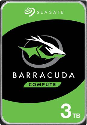 Seagate Barracuda - 3.5 inch SATA 6 Gb/s, 5400 RPM, 256 MB Cache 3 TB Desktop Internal Hard Disk Drive (HDD) (ST3000DM007)