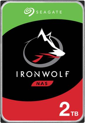 Seagate Ironwolf NAS with 3.5 inch SATA 6 Gb/s 5900 RPM 64 MB Cache for RAID Network Attached Storage 2 TB Network Attached Storage Internal Hard Disk Drive (HDD) (ST2000VN004)
