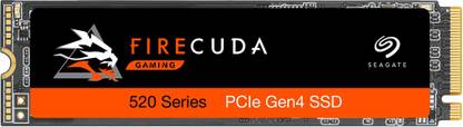 Seagate Firecuda 520 with PCIe Gen4 x4 NVMe 1.3 for Gaming PC Gaming Laptop Desktop 1 TB Laptop Orange PCIe NVMe Internal Solid State Drive (SSD) (ZP1000GM3A002)