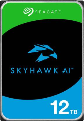 Seagate Skyhawk AI with 3.5 inch SATA 6 Gb/s 256 MB Cache for DVR NVR Security Camera System with 3 Years Rescue Services 12 TB Surveillance Systems Internal Hard Disk Drive (HDD) (ST12000VE001)