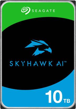 Seagate Skyhawk AI with 3.5 inch SATA 6 Gb/s 256 MB Cache for DVR NVR Security Camera System with 3 Years Rescue Services 10 TB Surveillance Systems Blue SATA Internal Hard Disk Drive (HDD) (ST10000VE001)