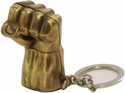 RVM Toys Hulk Keychain Fist Hand Bronze Metal Key Chain for Men Women Kids Car Bike Key Ring Key Chain