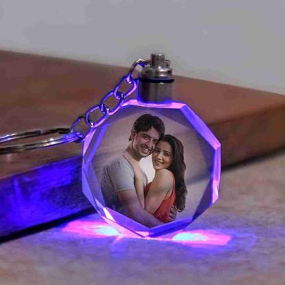 gift zone personalized led keychain Crystal Keychain – Customized Gifts Key Chain