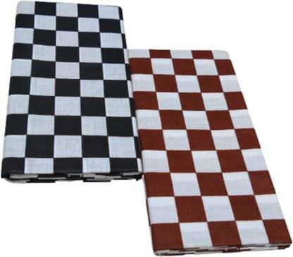 TRUEVELLI Checkered Black, White, Red Lungi