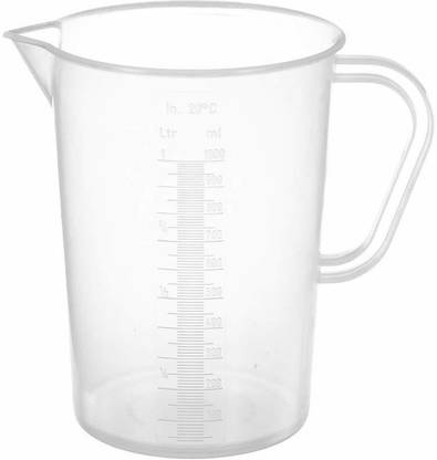 C S collections 1000 ML Measuring Jar Measuring Scale Cube