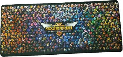 Nsinc XXL Gaming Mouse Pad with Nonslip Base Graphic Design, Thick, Comfy, Waterproof & Fold able Mat for Desktop, Laptop, Keyboard, Consoles & More, Random Colour and Design Mousepad