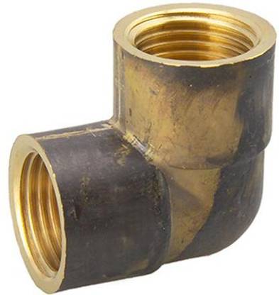 PBI Forged Brass Elbow Pipe Fitting JOINT 90 Degree 3/8" BSP Female Elbow Connection Pipe 3/8BSP Brass Coupler JOINT Adapter 2PCS 2-Way 90 Degree Elbow Pipe Joint