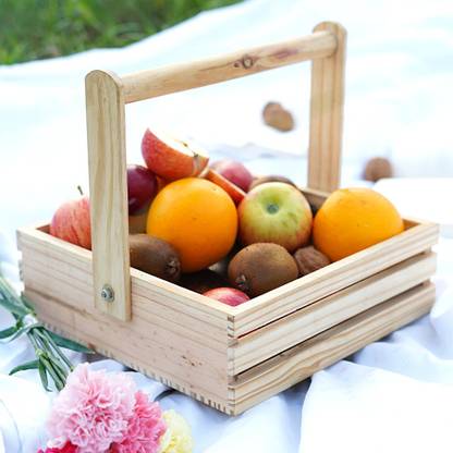 wooden home decor Wooden Multipurpuse Caddy ,Tray With Handle Tray