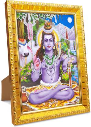 koshtak Lord Shiva / Shiv / shankar / bholenath ji with nandi Religious Frame